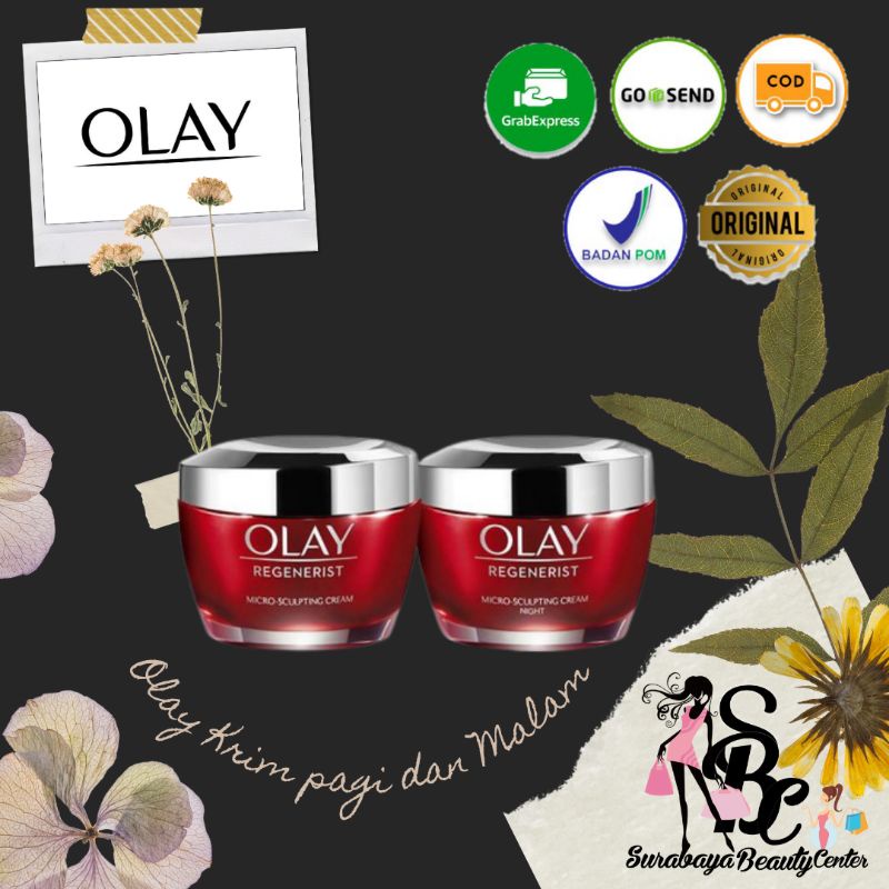 Promo Super Murah paket lengkap Olay Krim pagi dan Malam 100% Original