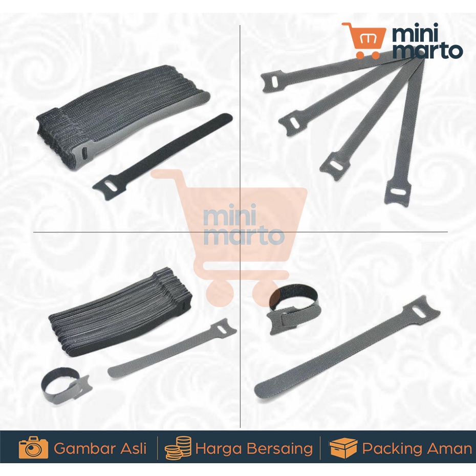 Kabel Velcro Tali Pengikat Serbaguna Winder Cable Ties Organizer - Minimarto