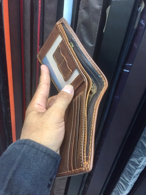 Dompet pria bahan kulit asli berkualitas jenis kulit basah full-up #dompet #dompetpria #dompetkulit