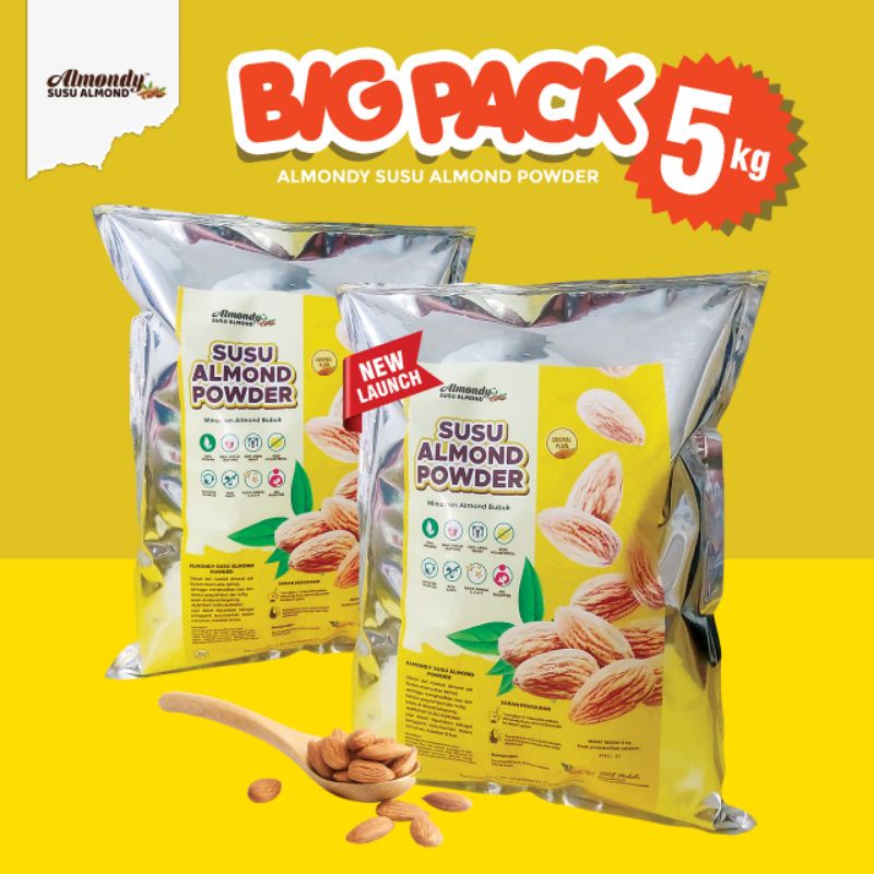 

Almondy Minuman Serbuk Kacang Almond - ASI Booster - Big Pack 5kg