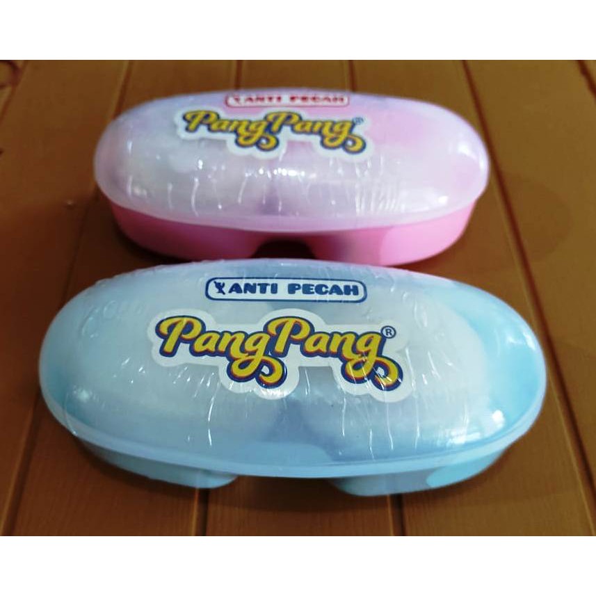 Tempat Bedak Bayi Double Anti Pecah Bonus 2 Puff Bedak Pang Pang