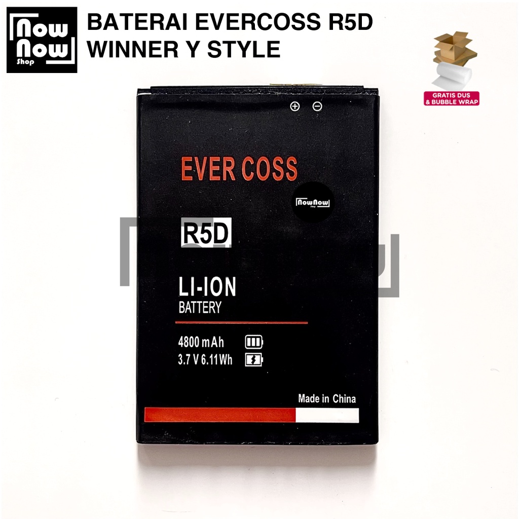 Baterai Evercoss R5D Winner Y Style Original Double Power Batre Batrai Battery HP Evercos Cross