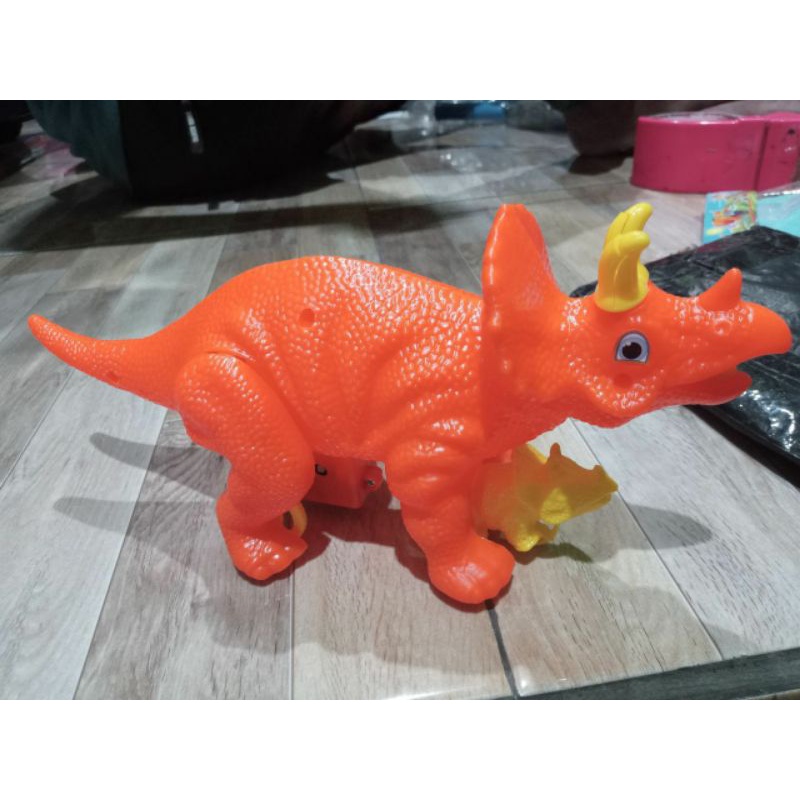 Dino tarik MAINAN ANAK DINO TARIK BISA JALAN/MAINAN DINOSAURUS TARIK/DINO