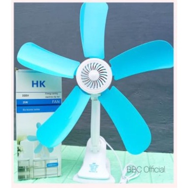 Kipas Angin Listrik Jepit Meja Kipas Dinding Portable Tempel Kipas Berdiri Duduk Mini Fan 5 Baling 2