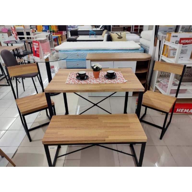 ZION SET MEJA MAKAN INFORMA ALL AREA ZOE SET MEJA MAKAN GARANSI ORIGINAL INFORMA