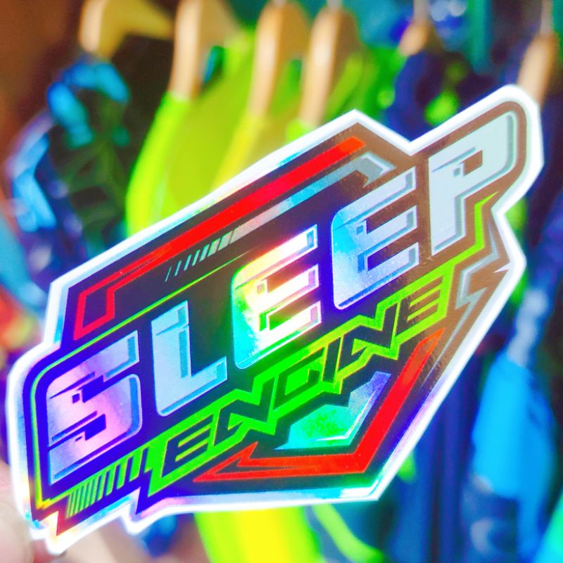 Stiker sleep engine hologram