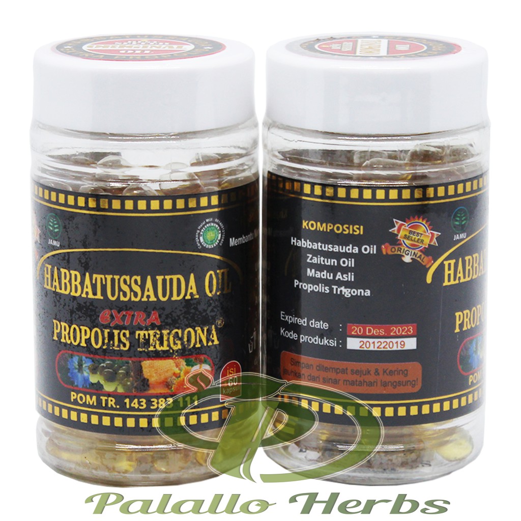 Habbatusauda POM Isi 60 kpsl |Habbatusauda Oil Extra Propolis Trigona