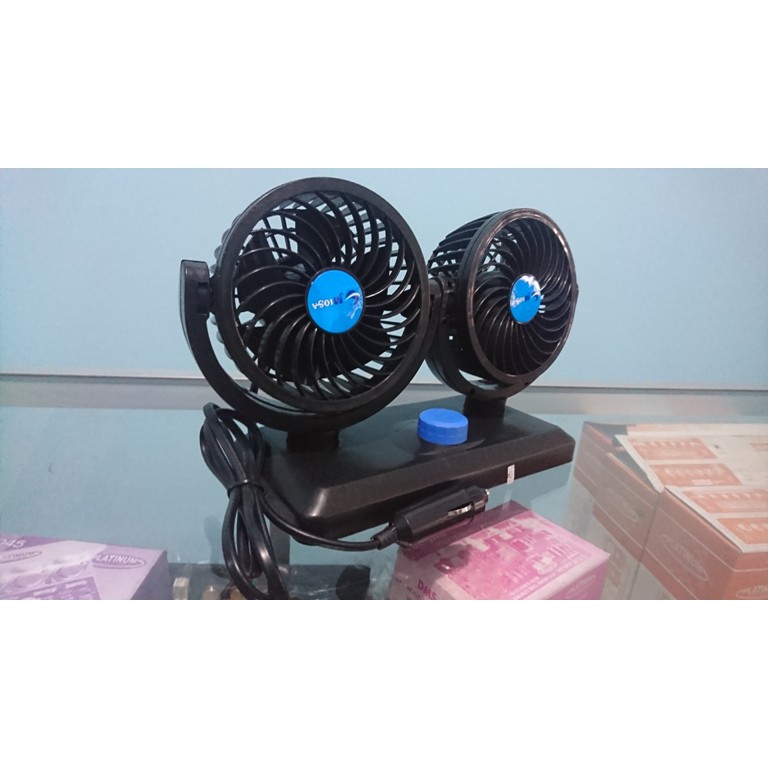 Kipas Angin Mobil DC Lighter 12V Colok Rokok Fan Double Blower murah