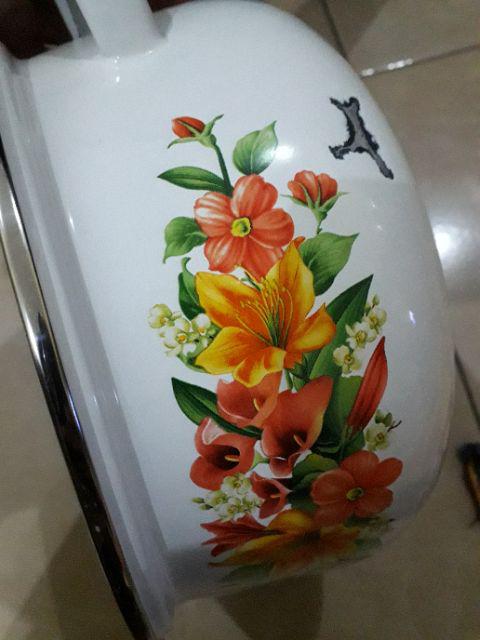 Panci Enamel Dona Set 18+20cm - Panci Set Murah - Panci Enamel
