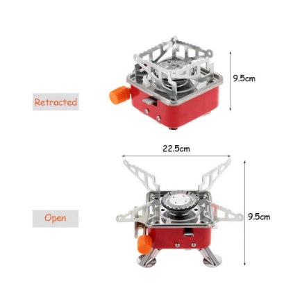 Kompor Camping Gas Model Kotak Mini Portabel Stove Mini Alat Masak Gunung