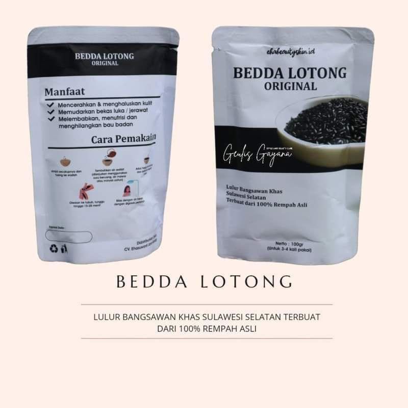 BEDDA LOTONG LULUR Bedda Lotong KHAS BUGIS By Ehabeautyskin.id