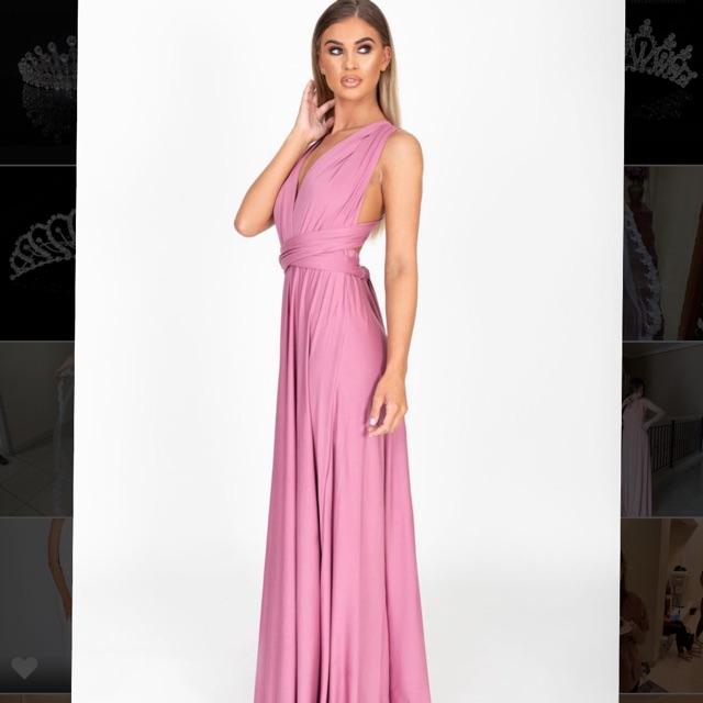 maxi dress dusty rose