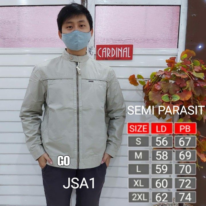 gof JSA CARDINAL JAKET SEMI PARASUT Casual Cowok Jaket Pria Terbaru Cardinal Original