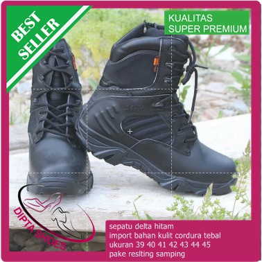 SEPATU BOOTS DELTA HITAM CORDURA