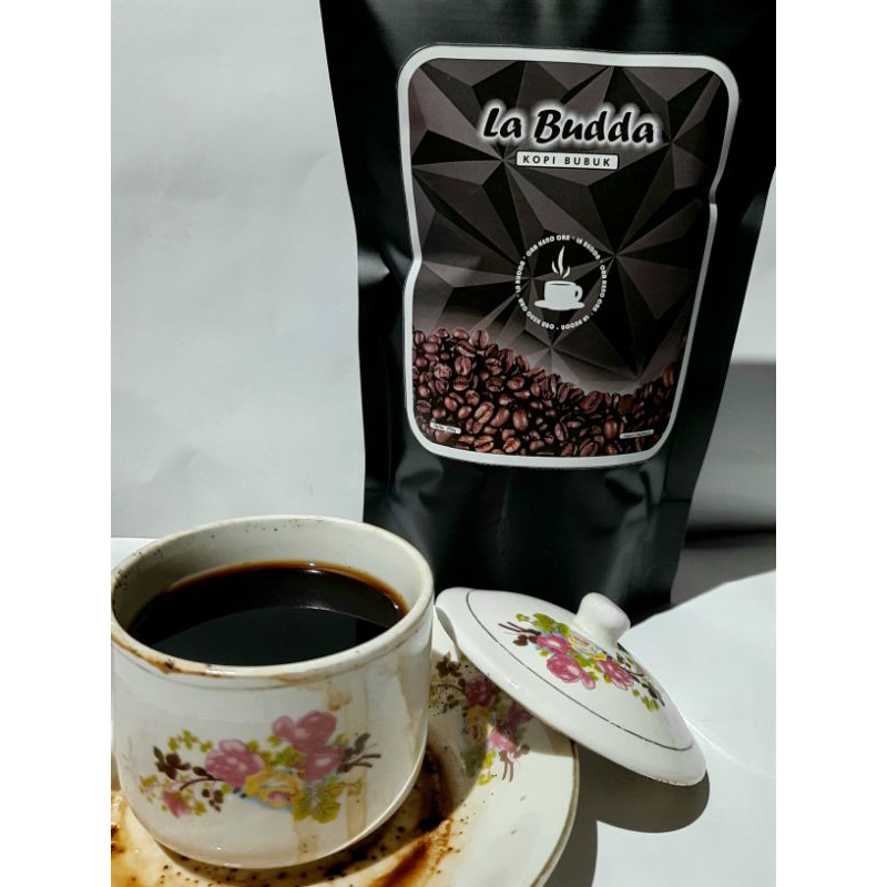 

kopi lelet / kopi hitam bubuk la budda