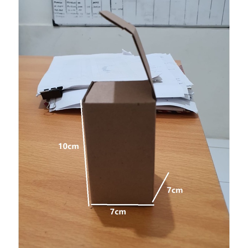 

Kardus Dus Kotak Box Fliptop Packing Die Cut Cup Gelas 7x7x10cm 5pcs