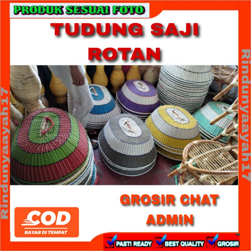 [RA] TUDUNG SAJI ROTAN PENUTUP MAKANAN FOOD COVER MAKAN