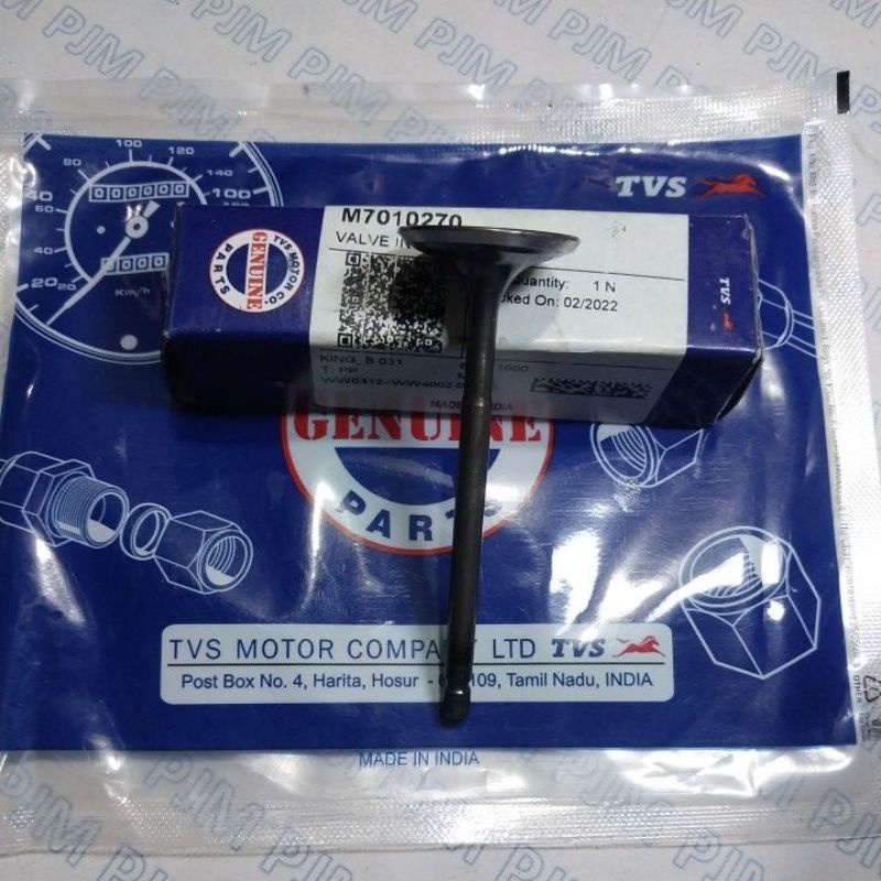 VALVE INTAKE - APACHE RTR 160 & 180 KLEP IN TVS APACHE RTR 160 DAN 180 TVS KING Kode Parts :