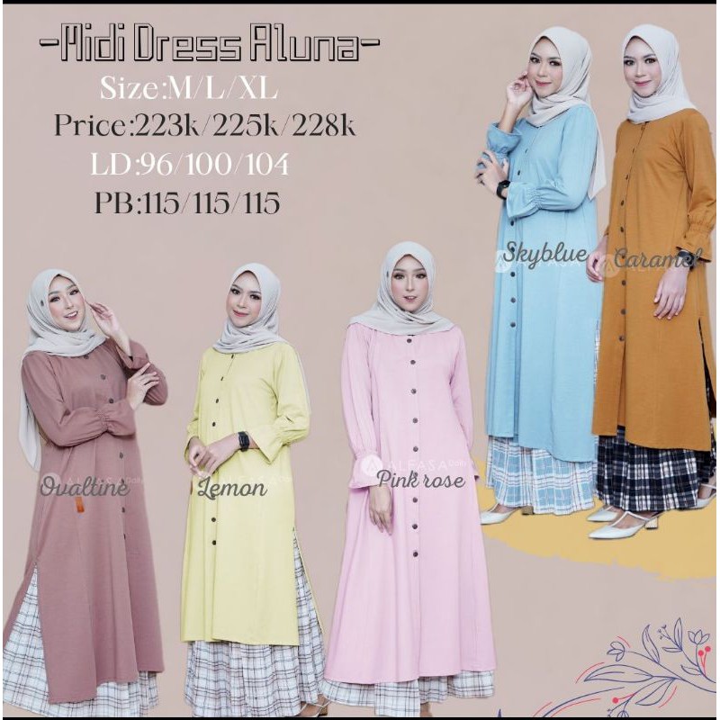 Aluna MIDI dress by Alfasa Daily