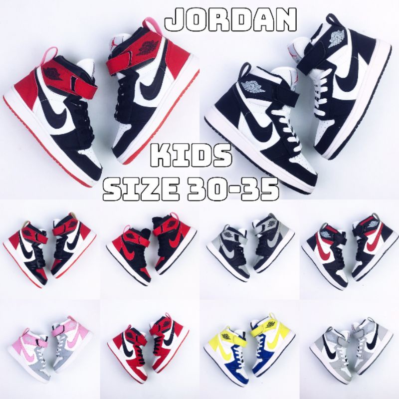 Sepatu Jordan 1 High Anak-Anak. Ukuran 30-35