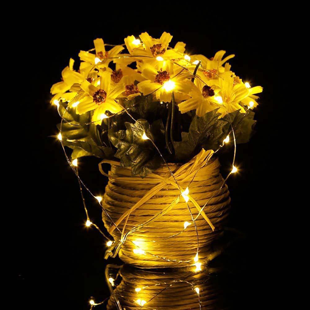 Lampu String 20 LED 2M Bahan Tembaga untuk Dekorasi Pesta Lampu String 20 LED 2M Bahan Tembaga untuk Dekorasi Pesta