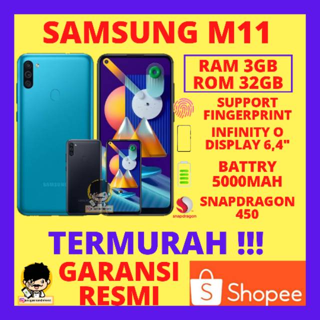 SAMSUNG M11 RAM 3/32 GARANSI RESMI SEIN HP SAMSUNG RAM 3GB