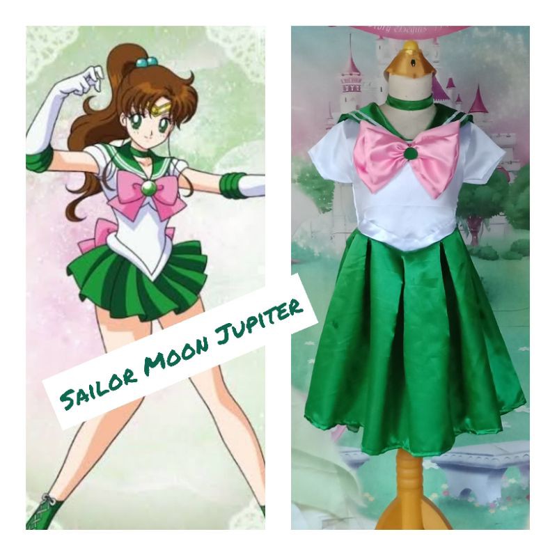 Kostum Sailor Moon Sailor Jupiter Cosplay Sailor Anak