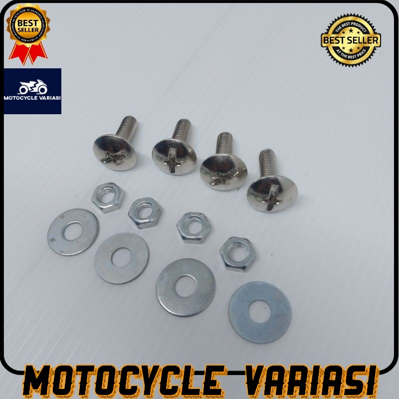 Baut plat nomor motor universal