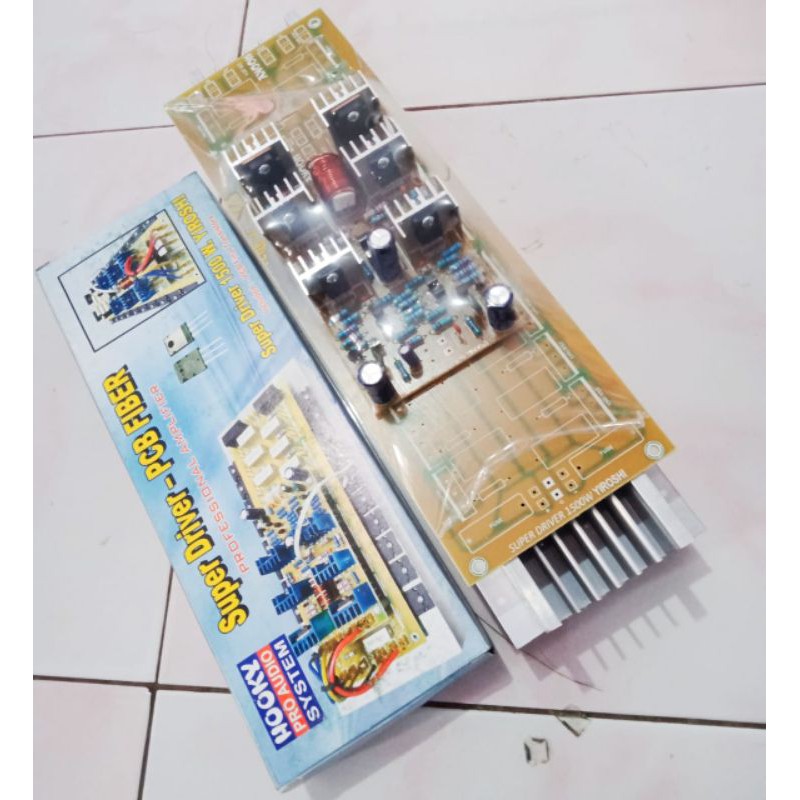 Driver Super Power 1500W PCB final 10 set Fiber Plus Heatsink 2u 30cm