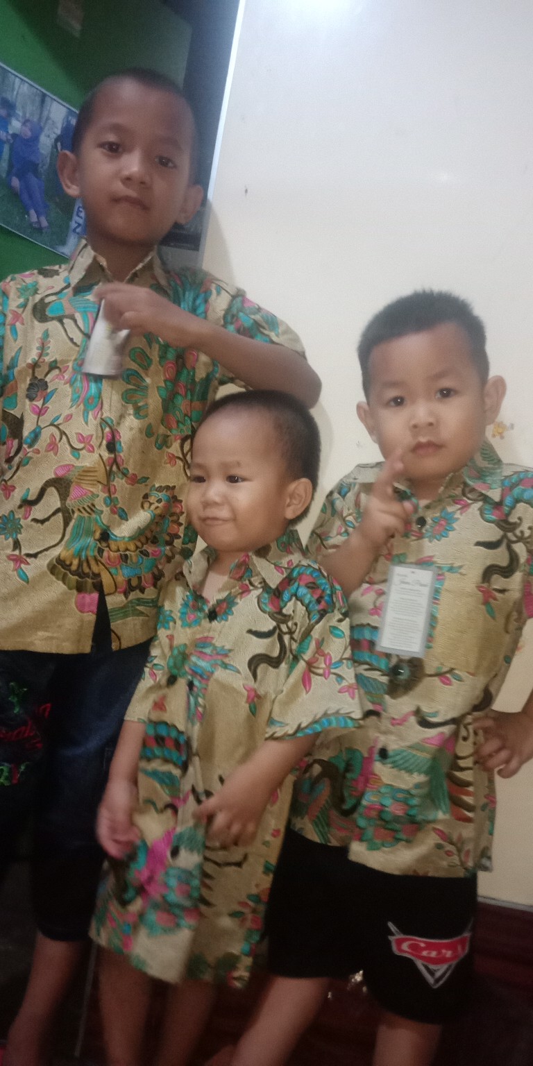Batik Anak - Kemeja Batik Anak - Baju Batik Anak Laki Laki Umur 2-12 Tahun Hem Batik Anak Pendek