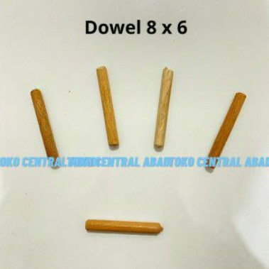 Dowel kayu ukuran 8 mm x 60 mm isi 1000 pcs / Dowel Kayu / Dowel Kayu 8mm / Dowel / Dowel Jig / Dowe