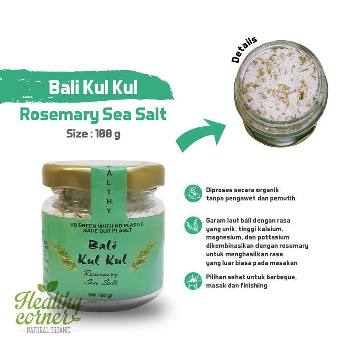 

Natural Seasoning Rosemary Sea Salt ( Garam Laut & Rosemary ) 100 gr PROMO
