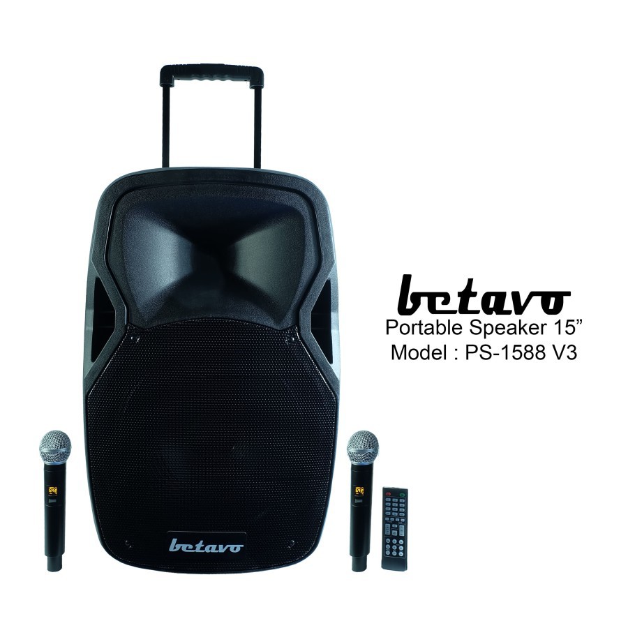 SPEAKER PORTABLE BETAVO PS 1588 V3 PROFESSIONAL SPEAKER AUDIO PRO