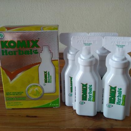 Komix herbal Rasa lemon isi 4 tube botol