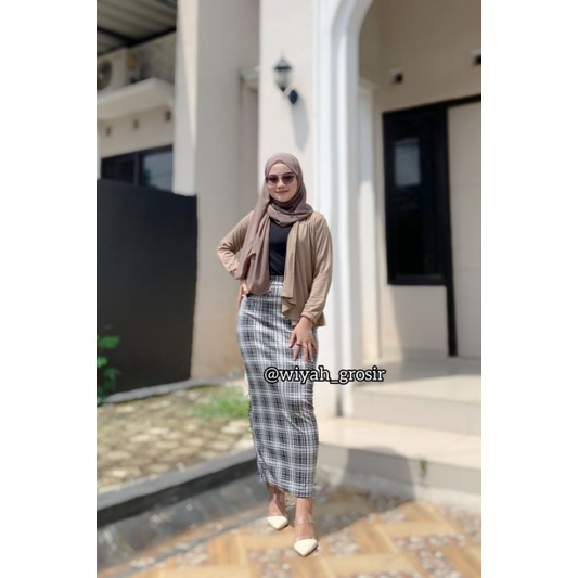 ROK SPAN TARTAN PREMIUM / ROK SKIRT SPAN DEWASA /TERBARU ROK SPAN TARTAN KOTAK 2022 /ROK PANJANG KOREAN STYLE