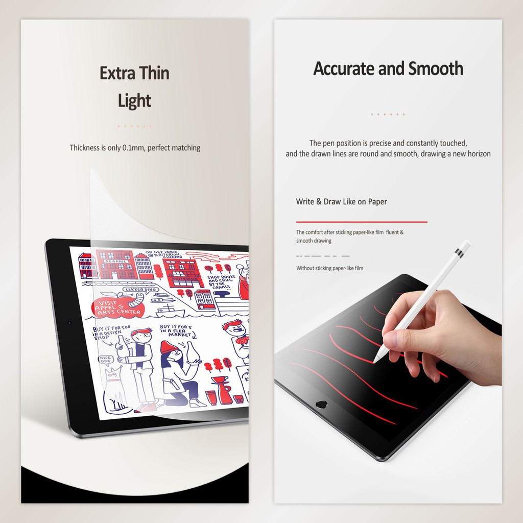 USAMS Paper Like Screen Protector for iPad Series