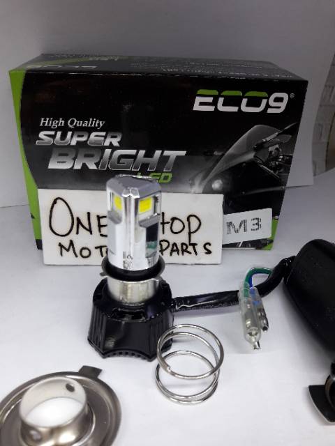 Lampu LED 3 Sisi Luminos AC DC Headlamp LED 3 Sisi Titik Motor Eco9-1