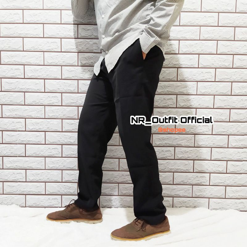 Celana Panjang Kantor Cowok Formal Pria Kerja Bahan Dasar Slimfit Reguler Fit Size 27-44 NR_Outfit Official COD