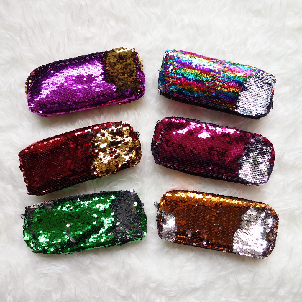 Skoola Tempat Pensil Sequin Manik BD007 Pencil Case