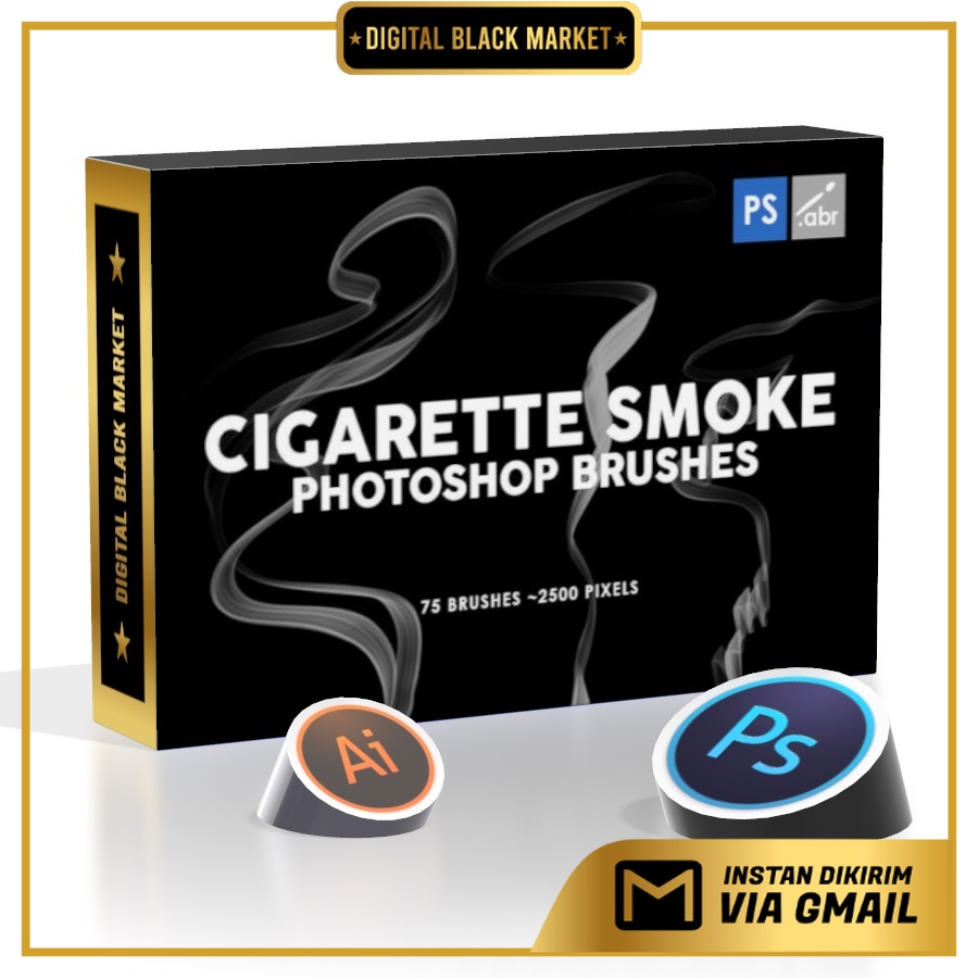 75 Cigarette Smoke - Photoshop Stamp Brushes