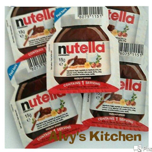 

Ready stock Nutella 15 gram ( stock 25pcs)