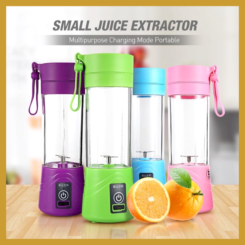 COD Termurah Blender Juicer Blender Mini Portable USB Blender Mini Juicer 2 Mata Pisau Goshop88