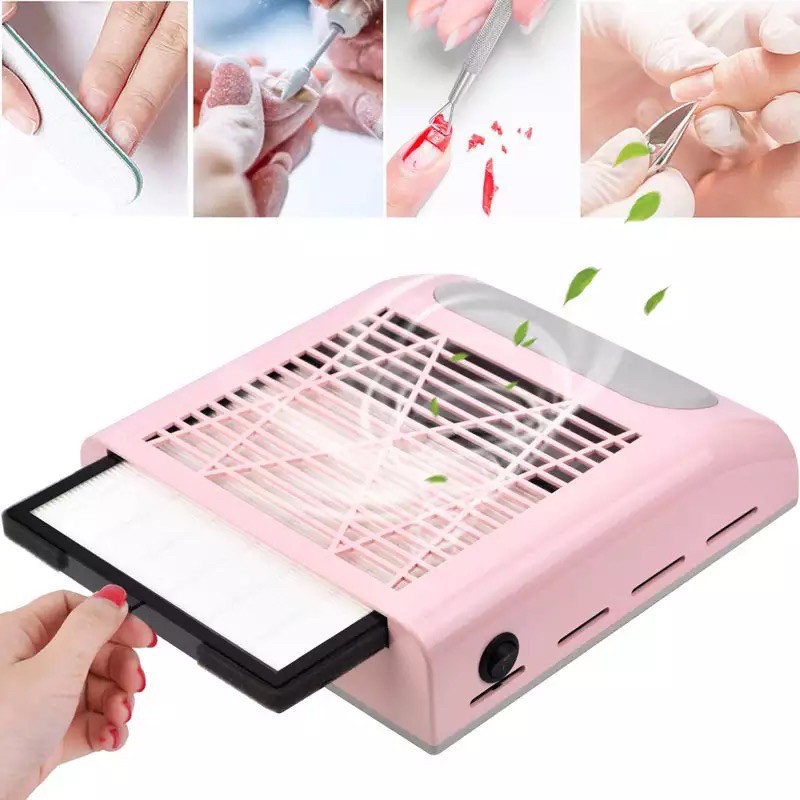 NAIL DUST COLLECTOR PROFFESIONAL / alat sedot debu manicure arm rest with dust collector nailart