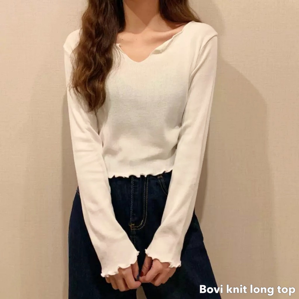 Bovi knit long top -Thejanclothes