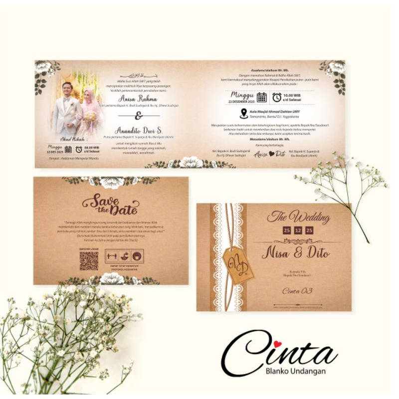 Undangan blangko Murah Cinta 03