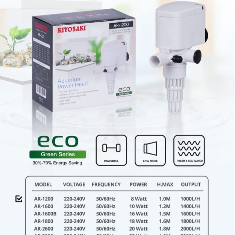 Pompa Aquarium Ginga GA 1200 / Armada AM 1200 Pompa Celup filter aquarium hidroponik