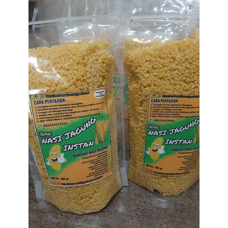 

Nasi jagung kuning instan/sego jagung/geritan - 500 gr
