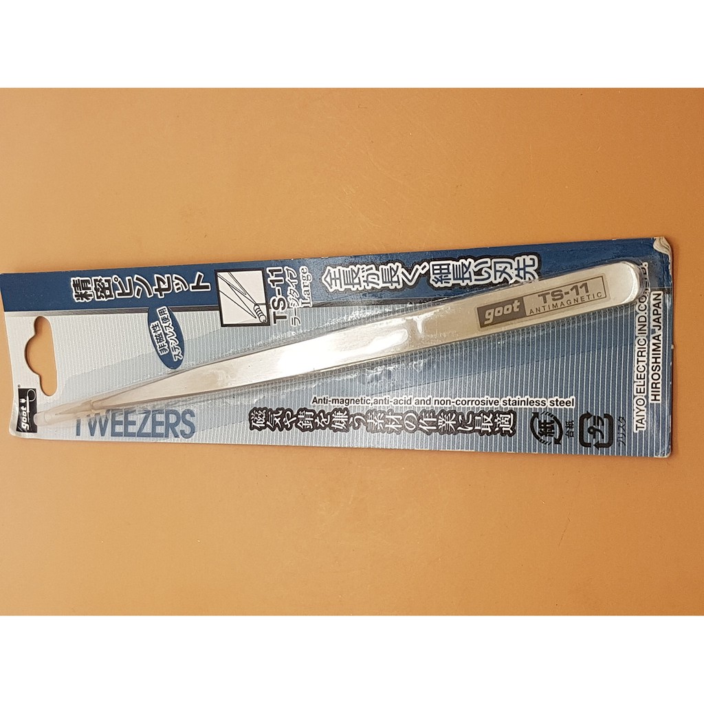 Pinset GOOT TS-11 original JAPAN Anti-magnetic ( LURUS )