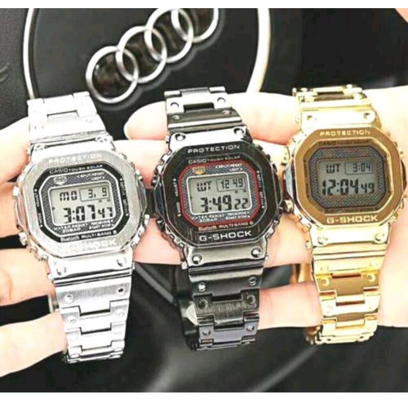 JAM PRIA CASIO G-SHOCK B5000 RANTAI STAINLESS STELL