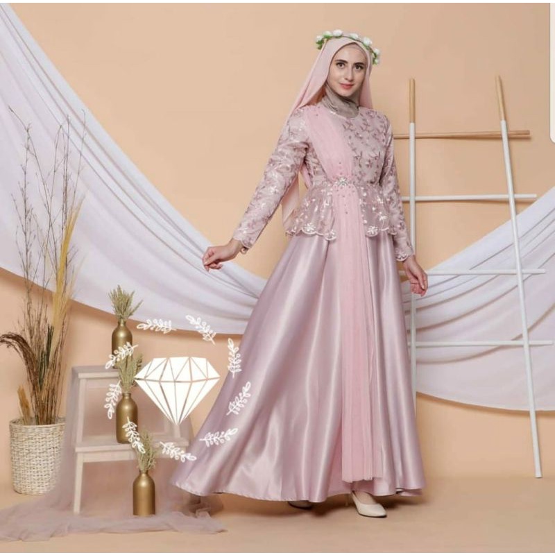 Gamis EMELGA Terbaru / Gamis lebaran Terbaru 2022 / gamis lebaran 2022 / gamis lebaran modern mewah